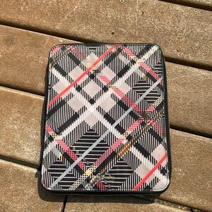 Vera Bradley Sophia Black White Pink Plaid Tablet Tamer Case | NEOT | Retired